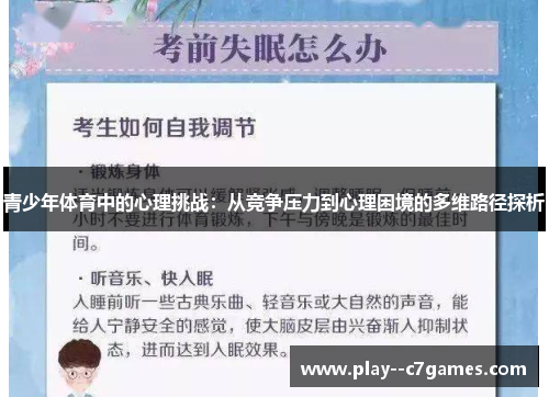 青少年体育中的心理挑战：从竞争压力到心理困境的多维路径探析